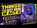 Things You Can Miss In Act 2 - Baldur's Gate 3