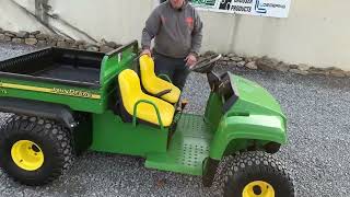 Very Nice 2005 John Deere Gator TS 4X2 Side By Side UTV Kohler Gasoline Engine Dump Bed New Seats !