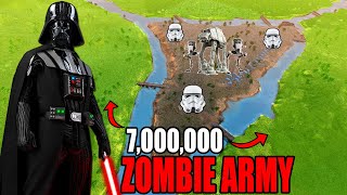 7 Million ZOMBIES vs Darth Vader's ISLAND FORTRESS! - UEBS 2: Star Wars Mod