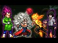 Xeno Goku V2 OP(All Form) & Vegeta DBS OP VS Naruto V2 OP(All Form & Sasuke Indra OP in Jump #mugen