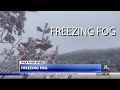 freezing fog can pose various issues