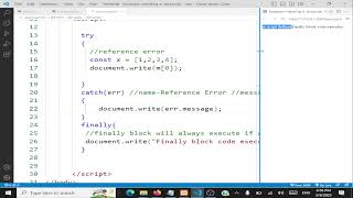 Exception Handling In JavaScript - Live Demo in Class