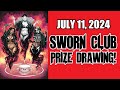 JULY 2024 Monthly Prize Drawing for COFFIN COMICS SWORN CLUB!