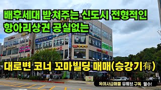 [#601]신도시 전형적인 항아리상권 배후세대 받쳐주는 대로변 코너 꼬마빌딩 급매