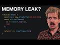 An unexpected memory leak in JS