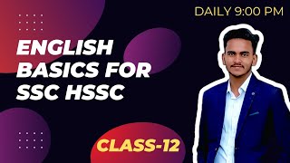 Class -12 English Basics | HSSC SSC | By VISHAL PANCHAL SIR