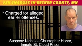 Sex Charges In Becker County, Minnesota