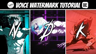 How To Edit The "Voice Watermark" Trend On CapCut | FUNK ABNORMAL Edit