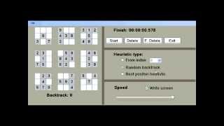 Sudoku solver program - Backtrack algorithm in C#