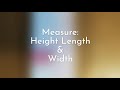 how to measure height length u0026 width