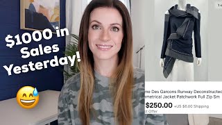 $1,000 in Sales Yesterday! What Sold on eBay? Thrifted Items to Resell for a Profit Online