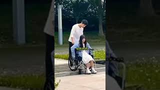 why am I laughing so much?🤣#wheelchair prank