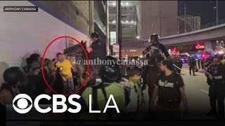 Journalist questions LAPD's handling of crowd following No Kings protest over weekend