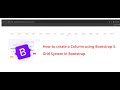 How to create a Columns using bootstrap 5 - Grid System