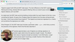 5mins of Postgres E6: Optimizing Postgres Text Search with Trigrams and GiST indexes