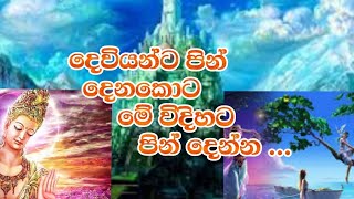 දෙවියන්ට පින් දෙනකොට අනිවාර්යයෙන්ම මේ වගේ පින් දෙන්න🙏