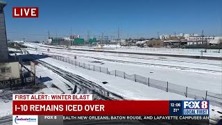 I-10 remains iced over