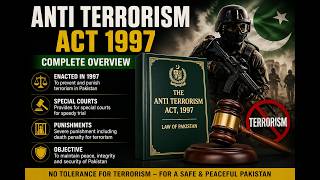 Anti Terrorism Act, 1997 (complete in one video) #notesantiterrism #asfinspector #assistantdirector