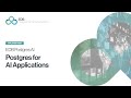 EDB Postgres AI: Postgres for AI Applications
