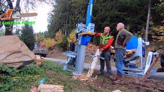 Binderberger H20 log splitter The first attempts