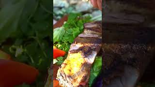 Riverside Gourmet Adventure! Woman Skillfully  #outdoorcooking #asmr #cooking