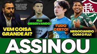 🚨O FLUMINENSE NEGOCIANDO COM RONY, FLU OBSERVA BOM JOGADOR, E VEM COISA GRANDE AI E MAIS