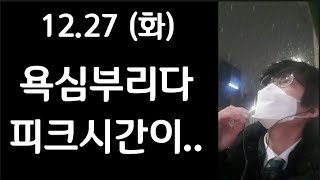 욕심부리다 피크시간이.. 12.27 화요일 초보대리운전기사 브이로그 로지 콜마너 아이콘 티맵 카카오T대리 핸들포유 chauffeur vlog 代理司机 ผู้รักษาการแทน