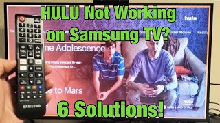 HULU Not Working on Samsung TV? FINALLY FIXED! (6 Solutions)