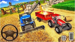 Real Tractor Farming Simulator 2023 - Harvester Tractor Driving #2 - Android Gameplay