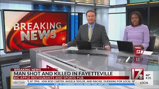 Man shot and killed in Fayetteville sports bar