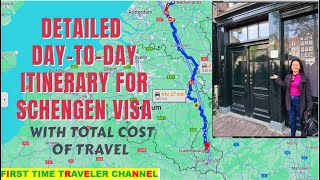 HOW TO CREATE A SCHENGEN DETAILED DAY TO DAY ITINERARY | FIRST TIME TRAVELER CHANNEL