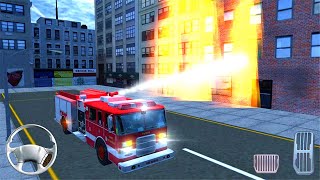 Real Fire Truck Driving Simulator 2020 - Fireman's Daily Job Games - Android Gameplay