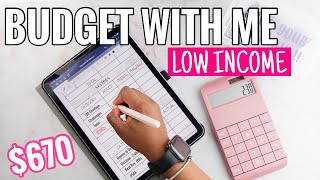 How I Budget My Weekly Pay | Low Income | January 2022