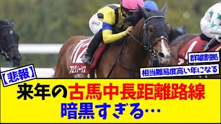 【悲報】来年の古馬中長距離路線、暗黒すぎる….