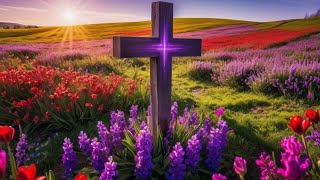 50 Hymns for Lent & Easter  🙏🏼  Heavenly Christian Harp Music (No Repeats)