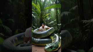 Horrifying Moment Anaconda Wraps Around Man – A Must Watch for Adrenaline Seekers!