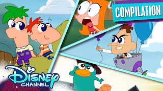 Every Phineas and Ferb Chibi Tiny Tales 🎢 | Phineas and Ferb | Compilation | @disneychannel