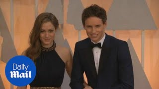 Oscars: Eddie Redmayne and his wife on the red carpet - Daily Mail