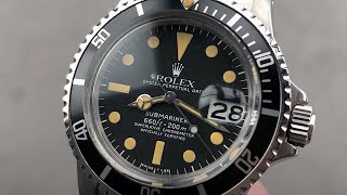 Rolex Oyster Perpetual Submariner Date 1680 Rolex Watch Review