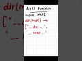 Python - 069 : dir() function in python #python #pythonprogramming #pythontutorial