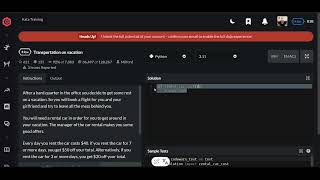 Codewars | Transportation on vacation | Python 8 kyu