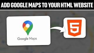 How To Add Google Maps To Your HTML Website ! (Full Tutorial)