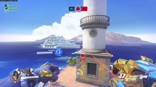 Doomfist: I'm going to kill that Widowmaker (on top of the lighthouse)