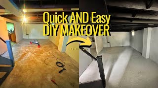 Simple DIY Basement Makeover!