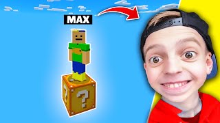 KLEINER MAX spielt MINECRAFT auf 1 LUCKY BLOCK .. 😲