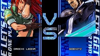 暴走雷欧娜 vs 暴风。Orochi Leona vs Goenitz(Mugen)