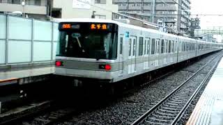 東京メトロ03系 03-121F 発車 03-135F 東急東横線 綱島駅到着