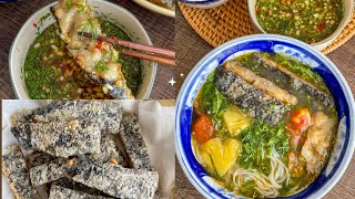 Bún chả chấm chay | Làm chả nấm ngon ăn kèm bún