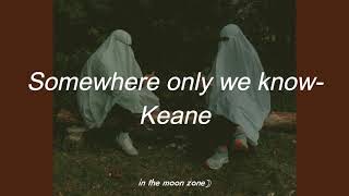 Keane - Somewhere Only We Know (Letra en español)