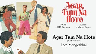 R.D. Burman - Agar Tum Na Hote (Sad Version) Best Audio Song|Lata Mangeshkar|Rekha